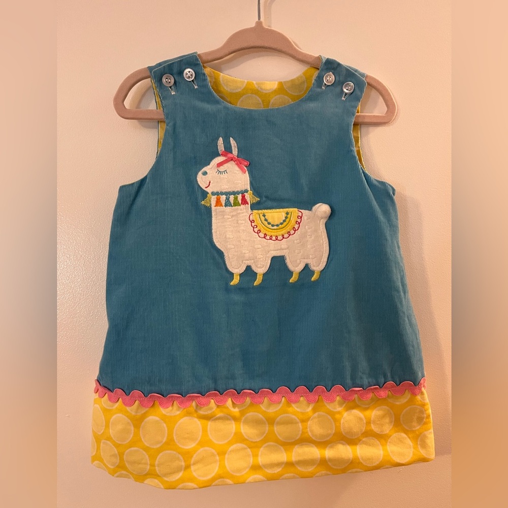 The Bailey Boys- Baby Girls Reversible Jumper Dress